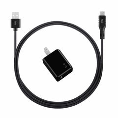 BSKHTC Wall Charger 2.4A w/USB-C Cable Black