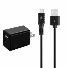 BSKHTC Wall Charger 2.4A w/USB-C Cable Black