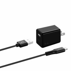BSKHTC Wall Charger 2.4A w/USB-C Cable Black