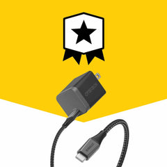 7880902 Premium Pro Wall Charger 30W USB-C GaN w/USB-C Cable 6ft Black