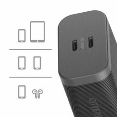 7880908 Premium Pro Dual USB-C Wall Charger 60W GaN Black