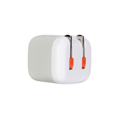 Ventev Mini Wall Charger USB-C 20W Power Delivery and USB-C to Lightning Cable 3.3ft White