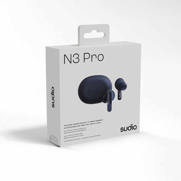 Sudio N3 Pro ANC Wireless Earbuds Navy Blue