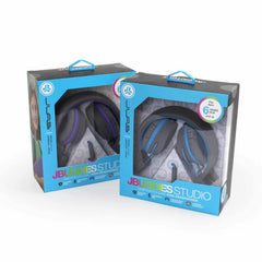 IFCHJKSTUDIORGRYPRP122 JBuddies Studio Over Ear Headphones Purple/Gray