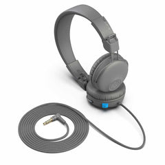HJLEARNRGRYBLU4 JBuddies Learn Wired On-Ear Headphones (English only Packaging) Gray