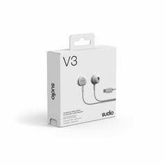 V3WHT V3 Wired Earbuds White