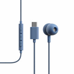V3BLU V3 Wired Earbuds Blue