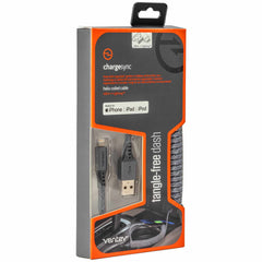 COILCABTGVNV Helix Coiled Charge/Sync Lightning Cable 1ft Grey
