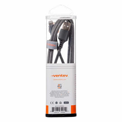 AC4STL256512 ChargeSync Alloy Lightning Cable 4ft Steel