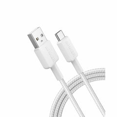 A81H6H215 USB-A to USB-C 6ft Braided Cable White