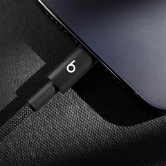 Beats by Dre USB-C to Lightning Woven Cable 5ft Bolt Black