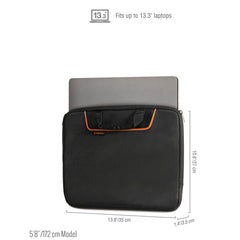 EKF808S13B ContemPRO Laptop Sleeve w/Memory Foam up to 13.3-Inch Black