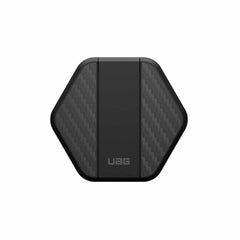 UAG Rugged Wireless Charging Pad with Kickstand and USB-C Cable for MagSafe 15W Black/Carbon Fiber