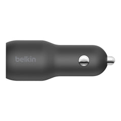 CCB004btBK 37W Dual USB-C/USB-A Power Delivery PPS Car Charger Black