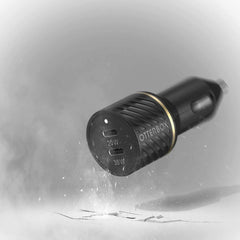 7881012 Dual USB Premium Fast Charge Car Charger PD 30W + PD 20W Black