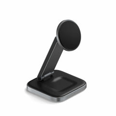 STQ21FM 2-In-1 Foldable Qi2 Wireless Charging Stand Space Gray