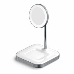STWMCS2M Aluminum 2-in-1 Magnetic Qi Wireless Charging Stand Space Gray