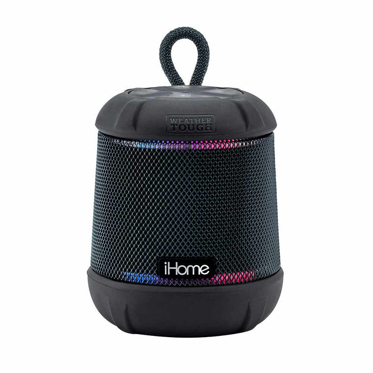 iBT155BX Waterproof Shockproof BT Speaker w/Accent Lighting Black