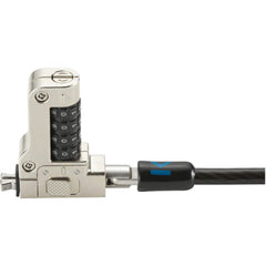 K65094WW Slim N17 2.0 Combination Laptop Lock for Wedge Shaped Slots Silver/Black