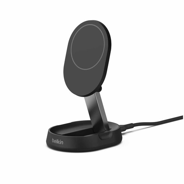 WIA008ttBKCA BoostCharge Pro Convertible Magnetic Wireless Charging Stand with Qi2 15W Black