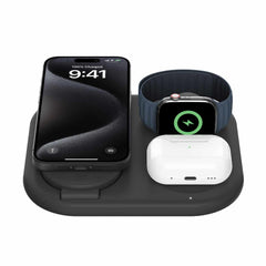 WIZ029ttBK Qi2 3-in-1 Magnetic Wireless Charging Stand Black