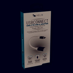 Helix/Retrak USB-C to USB-A Adapter Black