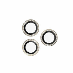 KS053072 Aluminum Ring Lens Protector iPhone 15 Pro Max/15 Pro Set In Stone Gold