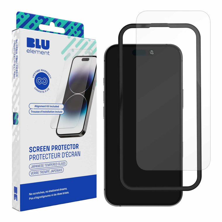 BETGIKIP16PL Tempered Glass Screen Protector with Installation Kit iPhone 16 Plus/15 Plus