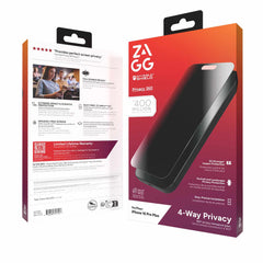 200114877 InvisibleShield Glass Elite 4-Way Privacy Screen Protector iPhone 16 Pro Max
