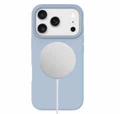 BESMG17PRM4 Silicone MagSafe Case iPhone 17 Pro Max Pastel Blue