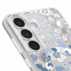 KS058940 Protective Case w/Magnets Galaxy S25 FE Flowerbed Blue
