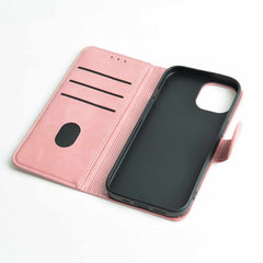 Blu Element Faux Leather Folio Case w/TPU Gelskin Dusty Pink for iPhone 15/14/13