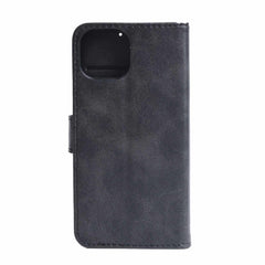 Blu Element Faux Leather Folio Case w/MagSafe w//TPU Gelskin Black for iPhone 15/14/13