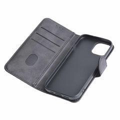 Blu Element Faux Leather Folio Case w/MagSafe w//TPU Gelskin Black for iPhone 15/14/13