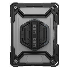 124471114340 Plasma Rugged Case w/Rotating Handstrap iPad 10.2 2021/10.2 2020/10.2 2019 Ice/Black