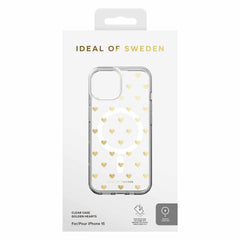 IDCLCMSI2361506 Clear MagSafe Mid Case iPhone 16e/15/14/13 Golden Hearts