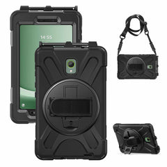 Bulk Packaging Heavy Duty Case with Kickstand/Hand & Shoulder Strap & Built-In Pet Screen Protector Black for Samsung Galaxy Tab Active 5/Galaxy Tab Active3