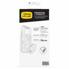 7881425 Protection+Power Kit (Symmetry Clear MagSafe w/Glass + Wall Charger 30W White) iPhone 16 Plus Clear