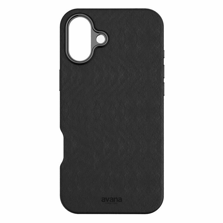 AP6NAVLERBKPL Vegan Leather MagSafe Case iPhone 16 Ash