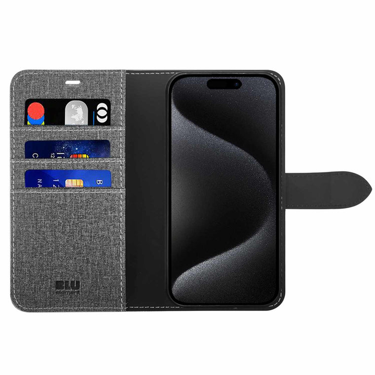 BEF2N116LG1 Folio 2-in-1 Case iPhone 16 Grey