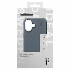 IDSICMSI2461411 Silicone Case MagSafe iPhone 16 Midnight Blue
