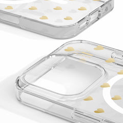 IDCLCMSI2461P506 Clear Case Mid MagSafe iPhone 16 Pro Golden Hearts