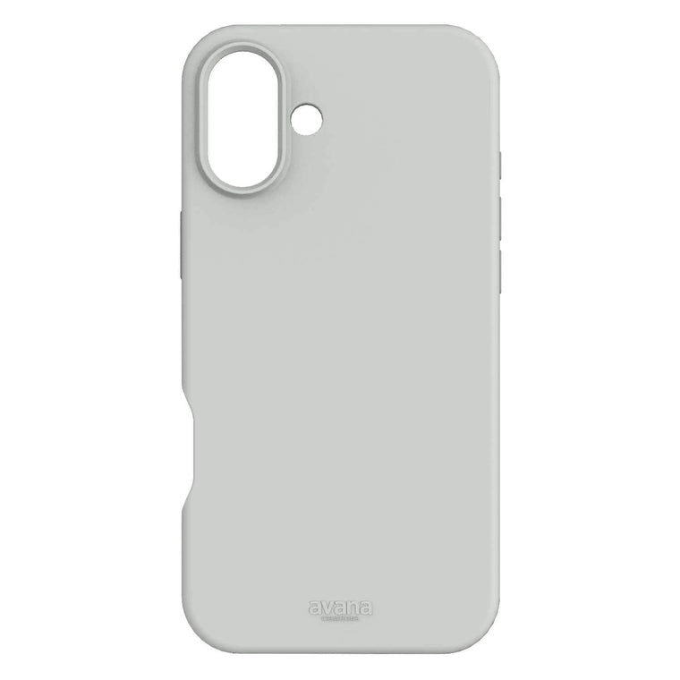 AP6NAVSIKPETE Velvet MagSafe Case iPhone 16 Pewter