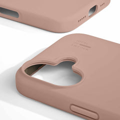 IDSICMSI2461408 Silicone Case MagSafe iPhone 16 Blush Pink