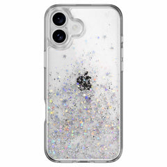 SPH667003TR24 Starfield 3D Glitter Case iPhone 16 Plus Transparent