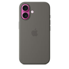 Apple Silicone MagSafe Case Stone Grey for iPhone 16