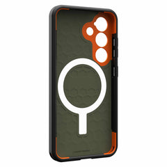 214475117297 Civilian Pro Rugged Case w/Magnet Galaxy S25 Olive Drab/Orange