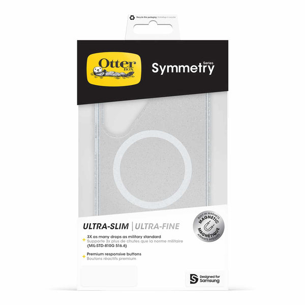 OtterBox Symmetry Clear Case w/Magnets Stardust with Blue Tint for Samsung Galaxy S25 Ultra