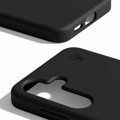 Ideal of Sweden Silicone Case Compatible w/MagSafe Black for Samsung Galaxy S25+/Galaxy S24+