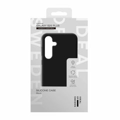 Ideal of Sweden Silicone Case Compatible w/MagSafe Black for Samsung Galaxy S25+/Galaxy S24+
